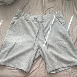 lululemon athletica Light Blue Patterned Shorts